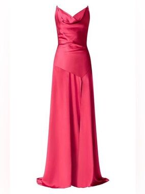 Elliatt Red Clementine Cowl Neck Evening Gown